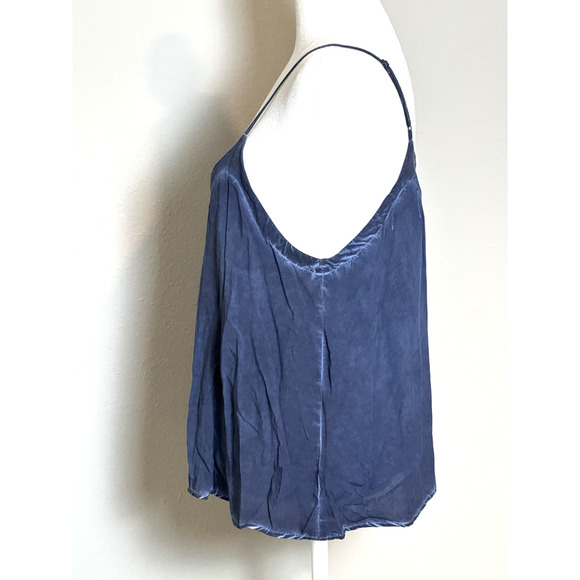 Tina Jo Top Blue Destressed Spaghetti Straps Size (M) - Picture 12 of 16